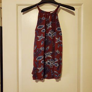 Floral Print Sleeveless Top